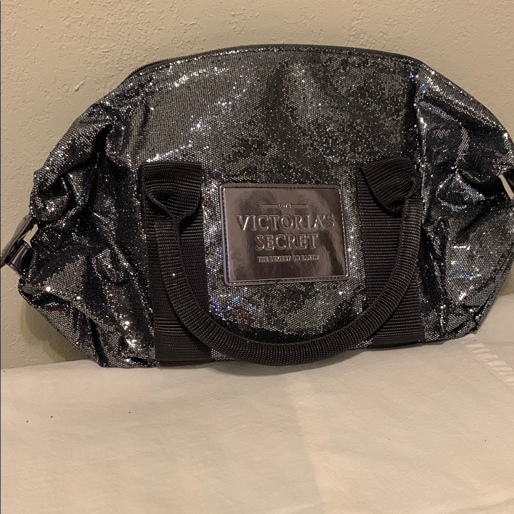 Victoria's Secret Black Glitter Bag